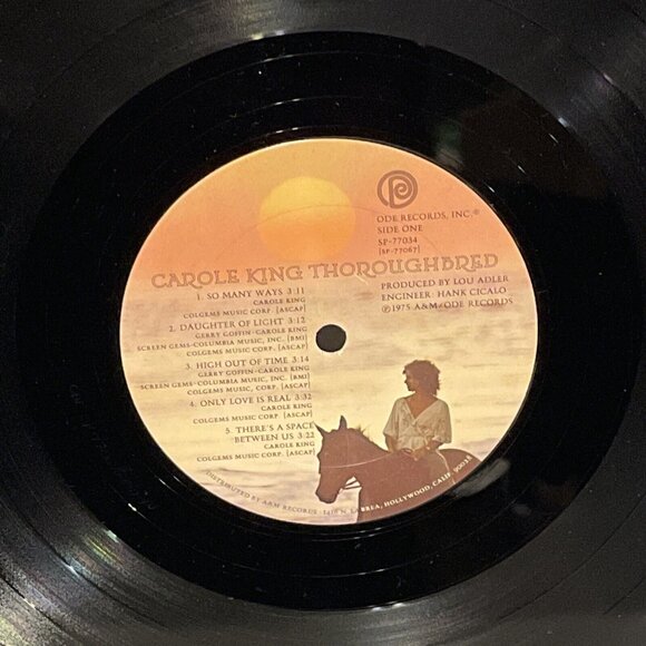 Carole King Thoroughbred (Vinyl, 1975) Ode SP 77034 VG LP Record Album - Picture 9 of 11